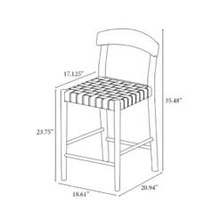 Cliff Haven Solid Wood With Woven Seat Counter Height Barstool - Threshold™ Designed With Studio McGee -Threshold™ Sales Store GUEST 028577f6 8f3f 49ef 9a03 601c170f7db8