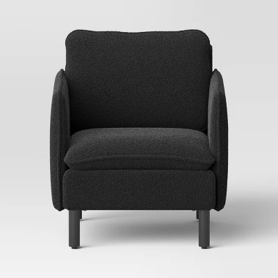 Square Back Accent Chair Black - Threshold™ 2 Square Back Accent Chair Black - Threshold™ - Image 2