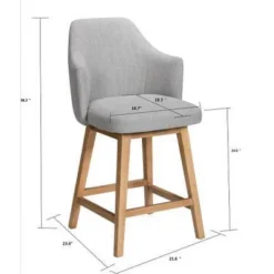 Kinston Swivel Curved Back Upholstered Counter Height Barstool - Threshold™ -Threshold™ Sales Store GUEST 0cf41a59 02f8 4482 a305 0046c7165fa6