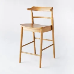 Kaysville Curved Back Wood Counter Height Barstool - Threshold™ Designed With Studio McGee -Threshold™ Sales Store GUEST 2155e535 1936 45f3 b994 efad299aa5d4