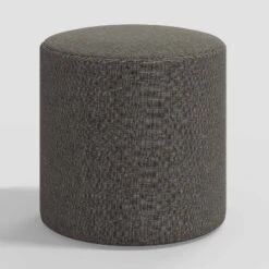 Round Thalia Ottoman In Textured Linen - Threshold™ -Threshold™ Sales Store GUEST 23df4920 6d8b 48bc 86dd d35b79eec03e