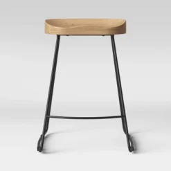 Hull Low Back Wood/Metal Counter Height Barstool - Threshold™ -Threshold™ Sales Store GUEST 27d7dada 30d1 4350 9551 7706cbd95c62