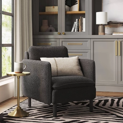 Square Back Accent Chair Black - Threshold™ 1 Square Back Accent Chair Black - Threshold™