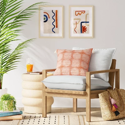 Hallwood Woven Cord Accent Chair Cream - Threshold™ 1 Hallwood Woven Cord Accent Chair Cream - Threshold™