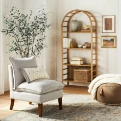 New Arrival 17 72" Holladay Curved Wooden Bookcase - Threshold™ Designed With Studio McGee