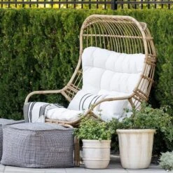 Wicker & Metal Outdoor Patio Chair, Egg Chair Natural - Threshold™ Designed With Studio McGee -Threshold™ Sales Store GUEST 43d39af8 5fec 4d59 8397 add61bd8f0c8