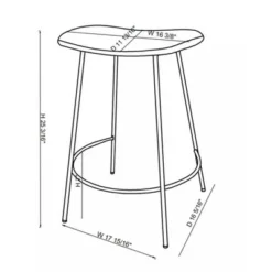 Clarkston Metal Counter Height Barstool With Upholstered Seat - Threshold™ Designed With Studio McGee -Threshold™ Sales Store GUEST 4885107a 6772 41f5 9ad6 fc0ad1308044