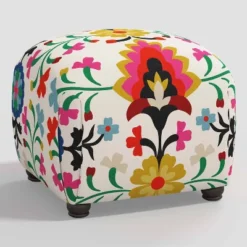 Poppy Ottoman In Damask - Skyline Furniture -Threshold™ Sales Store GUEST 4a1f0a8e b3bf 4e3e b23c 0bc0730b921f