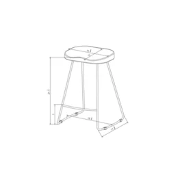 Hull Low Back Wood/Metal Counter Height Barstool - Threshold™ -Threshold™ Sales Store GUEST 509b4ae3 a422 4b35 8183 0d37552635c1