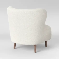 Maxton Modern Faux Sherling Wingback Chair White - Threshold™ -Threshold™ Sales Store GUEST 51fa4292 baf8 4dab bb54 e98087186e68