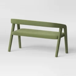 Lana Curved Back Upholstered Dining Bench Olive Green Velvet - Threshold™ -Threshold™ Sales Store GUEST 544fc6aa cc08 486b b79b afcfc5ff936b