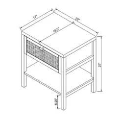 Palmdale Nightstand Woven 1 Drawer Natural - Threshold™ Designed With Studio McGee -Threshold™ Sales Store GUEST 550d6465 ce76 4b84 aecc 7d7a65f14b62