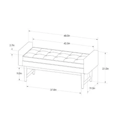 Verken Mid Century Modern Settee Bench - Threshold™ -Threshold™ Sales Store GUEST 55d19e28 11c4 43f4 9e3e 2403e25a998b