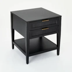 East Bluff 2 Drawers Woven Accent Table Black - Threshold™ Designed With Studio McGee 10 East Bluff 2 Drawers Woven Accent Table Black - Threshold™ Designed With Studio McGee -Threshold™ Sales Store GUEST 575de8be 7e88 4543 b84c fdce79d39cf3