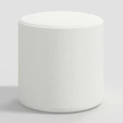 Round Thalia Ottoman In Textured Linen - Threshold™ -Threshold™ Sales Store GUEST 5adbb7e2 c555 44bd 886f b90c408a36f4