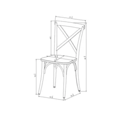 Set Of 2 Malden French Bistro Dining Chair Matte Black - Threshold™ -Threshold™ Sales Store GUEST 6b977508 73a9 4116 9e94 2128bb0c2126