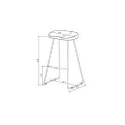 Hull Low Back Barstool Wood/Metal - Threshold -Threshold™ Sales Store GUEST 6c2e1477 e337 442b bbe5 b0d0bcb80346
