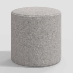 Round Thalia Ottoman In Textured Linen - Threshold™ -Threshold™ Sales Store GUEST 6da3dd3e 553d 4c4e 8f58 cb5cd3d9d7ec
