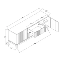 Thousand Oaks Wood Scalloped TV Stand For TVs Up To 60" - Threshold™ Designed With Studio McGee -Threshold™ Sales Store GUEST 6eb78357 bdca 4768 81d1 c6707913672b
