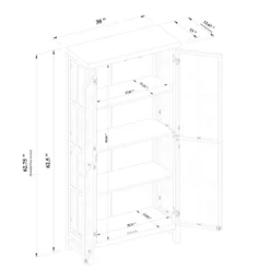 Bountiful Wood And Glass Tall Cabinet - Threshold™ Designed With Studio McGee -Threshold™ Sales Store GUEST 6ee1338d 097f 4cfb b2df da976038b2e6