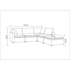 5pc Allandale Modular Sectional Sofa Set - Project 62™ -Threshold™ Sales Store GUEST 6fe5734f a99e 4188 b902 bcc9240740b5