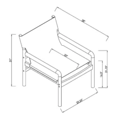 Northlake Dowel Frame Sling Accent Chair Canvas Cream - Threshold™ -Threshold™ Sales Store GUEST 74386f49 f81b 4a92 b10f e5eed4c854de