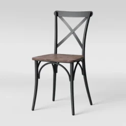 Set Of 2 Malden French Bistro Dining Chair Matte Black - Threshold™ -Threshold™ Sales Store GUEST 7683bba0 7bf8 4170 bffe 59f2f1dccc92