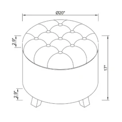 Tufted Round Storage Ottoman - Threshold -Threshold™ Sales Store GUEST 77709614 17c9 4d77 a778 ff7c6a2478bf