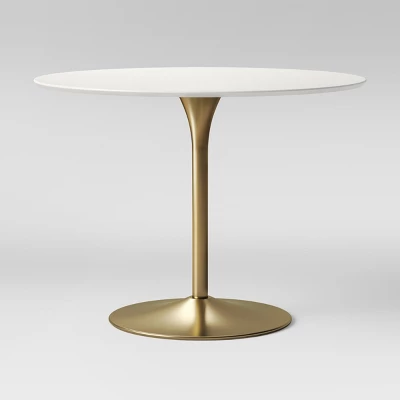 Braniff Round Dining Table Metal Base - Threshold™ 2 Braniff Round Dining Table Metal Base - Threshold™ - Image 2