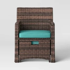 Halsted 5pc Wicker Small Space Patio Furniture Set - Threshold -Threshold™ Sales Store GUEST 7da52616 f807 45db b6ea bca278143673