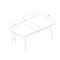 Astrid Mid-Century Drop Leaf Dining Table - Threshold™ -Threshold™ Sales Store GUEST 804508c4 e30b 4c64 8f04 e4df960068df