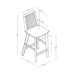 Linden Modified Windsor Wood Counter Height Barstool - Threshold™ Designed With Studio McGee -Threshold™ Sales Store GUEST 83440ad4 363c 45f5 885d 6fc3fbd62724