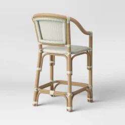 Parksley Rattan And Woven Counter Height Barstool White - Threshold™ -Threshold™ Sales Store GUEST 85a3cbc1 515c 4385 be24 e88f92678a50