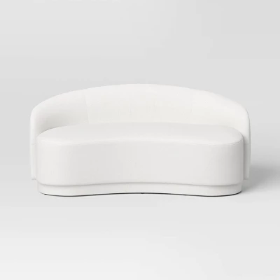 Lupine Curved Loveseat Cream Boucle - Threshold™ 2 Lupine Curved Loveseat Cream Boucle - Threshold™ - Image 2