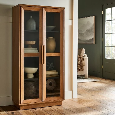 Kennington 2 Door Display Cabinet - Threshold™ Designed With Studio McGee 1 Kennington 2 Door Display Cabinet - Threshold™ Designed With Studio McGee