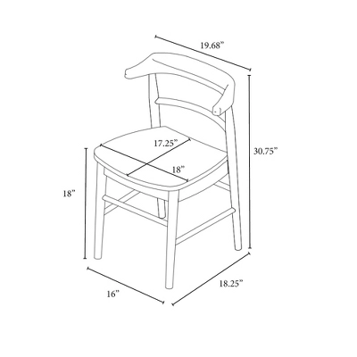 2pk Kaysville Curved Back Wood Dining Chair - Threshold™ Designed With Studio McGee 6 2pk Kaysville Curved Back Wood Dining Chair - Threshold™ Designed With Studio McGee - Image 6