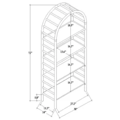 72" Holladay Curved Wooden Bookcase - Threshold™ Designed With Studio McGee 17 72" Holladay Curved Wooden Bookcase - Threshold™ Designed With Studio McGee -Threshold™ Sales Store GUEST 907a020b f8bd 48ff ad78 2332a2c16f0a