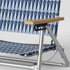 5 Position Beach Chair With Aluminum Frame & Wood Arms - Threshold™ -Threshold™ Sales Store GUEST 97ae4a09 d58f 41af b73d 625d9a0d66e8