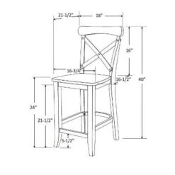 24" Litchfield X-Back Counter Height Barstool - Threshold -Threshold™ Sales Store GUEST 99407a70 41f2 4da8 bc4b b2a1a245ab59