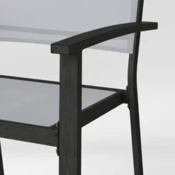 2pc Ryegate Weathered Teak Sling Outdoor Patio Dining Chairs Arm Chairs Gray - Threshold™ -Threshold™ Sales Store GUEST 9be3cb3a acf0 4a9f bdb8 621b94a63f73