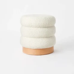 Clarkdale Channel Tufted Ottoman With Wood Base - Threshold™ Designed With Studio McGee -Threshold™ Sales Store GUEST 9e78f4ea 34e1 4b4c 8927 610a96c011f0