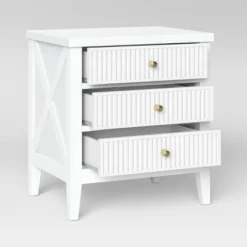 Wrentham Beadboard Farmhouse 3 Drawer Nightstand White - Threshold™ -Threshold™ Sales Store GUEST 9ed7fc48 a90d 4ecd 8fe5 c020545e0a69