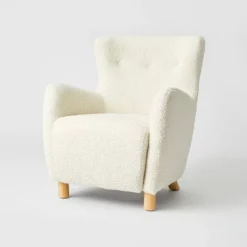 Kessler Wingback Faux Sherling Accent Chair Cream - Threshold™ Designed With Studio McGee -Threshold™ Sales Store GUEST a09f34e6 88c9 4d02 ba31 f262090269f8