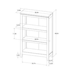 48" Carson 3 Shelf Bookcase - Threshold 15 48" Carson 3 Shelf Bookcase - Threshold -Threshold™ Sales Store GUEST a35a203d 2822 4d50 8eed 8de12cce8680
