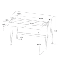 Paulo Wood Writing Desk With Drawer - Threshold™ -Threshold™ Sales Store GUEST aa67f76e 579f 471c 9f59 5e52d395965b