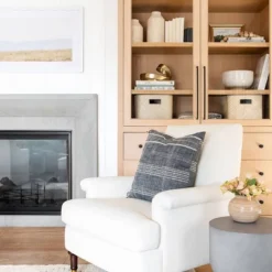 Mercer Rolled Upholstered Arm Chair With Casters Cream - Threshold™ Designed With Studio McGee -Threshold™ Sales Store GUEST ae5dadb5 a93e 4e44 a1be e214b80dc4bd