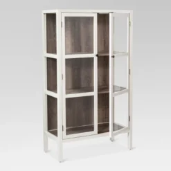 56.2" Hadley Library Cabinet With Glass Shell White - Threshold™ -Threshold™ Sales Store GUEST b3be3e09 a22b 4dd7 963c b3cc3e349a54