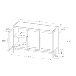 Warwick 3 Door Accent TV Stand For TVs Up To 59" - Threshold™ 21 Warwick 3 Door Accent TV Stand For TVs Up To 59" - Threshold™ -Threshold™ Sales Store GUEST ba5cd40d 7348 4de0 bac8 5ec1775d8cb4