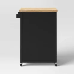 Windham Wood Top Kitchen Cart - Black - Threshold™ -Threshold™ Sales Store GUEST ba6cd08c 62b1 4d30 a86d d2e971ffa715