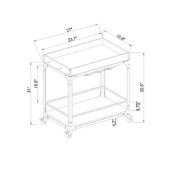 Franklin Bar Cart And Wine Rack Weathered Gray - Threshold™ -Threshold™ Sales Store GUEST baddc049 bc6c 41a3 9626 2f6e9e0bb00f